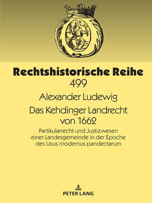 cover image of Das Kehdinger Landrecht von 1662